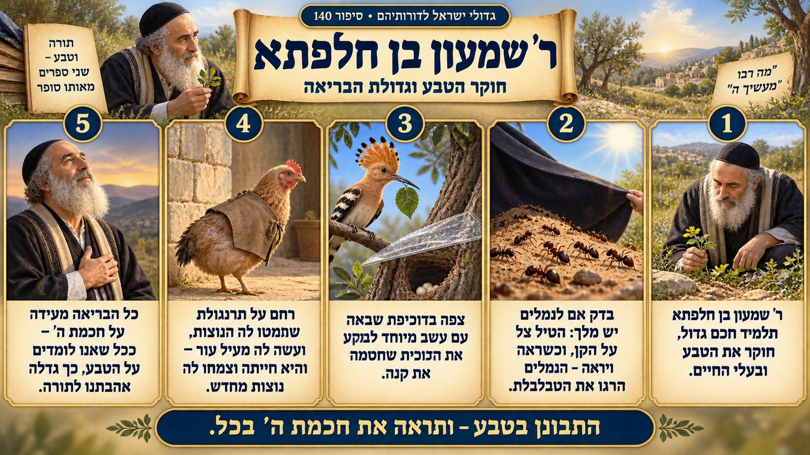 תמונת סיכום — ר' שמעון בן חלפתא: ר' שמעון בן חלפתא